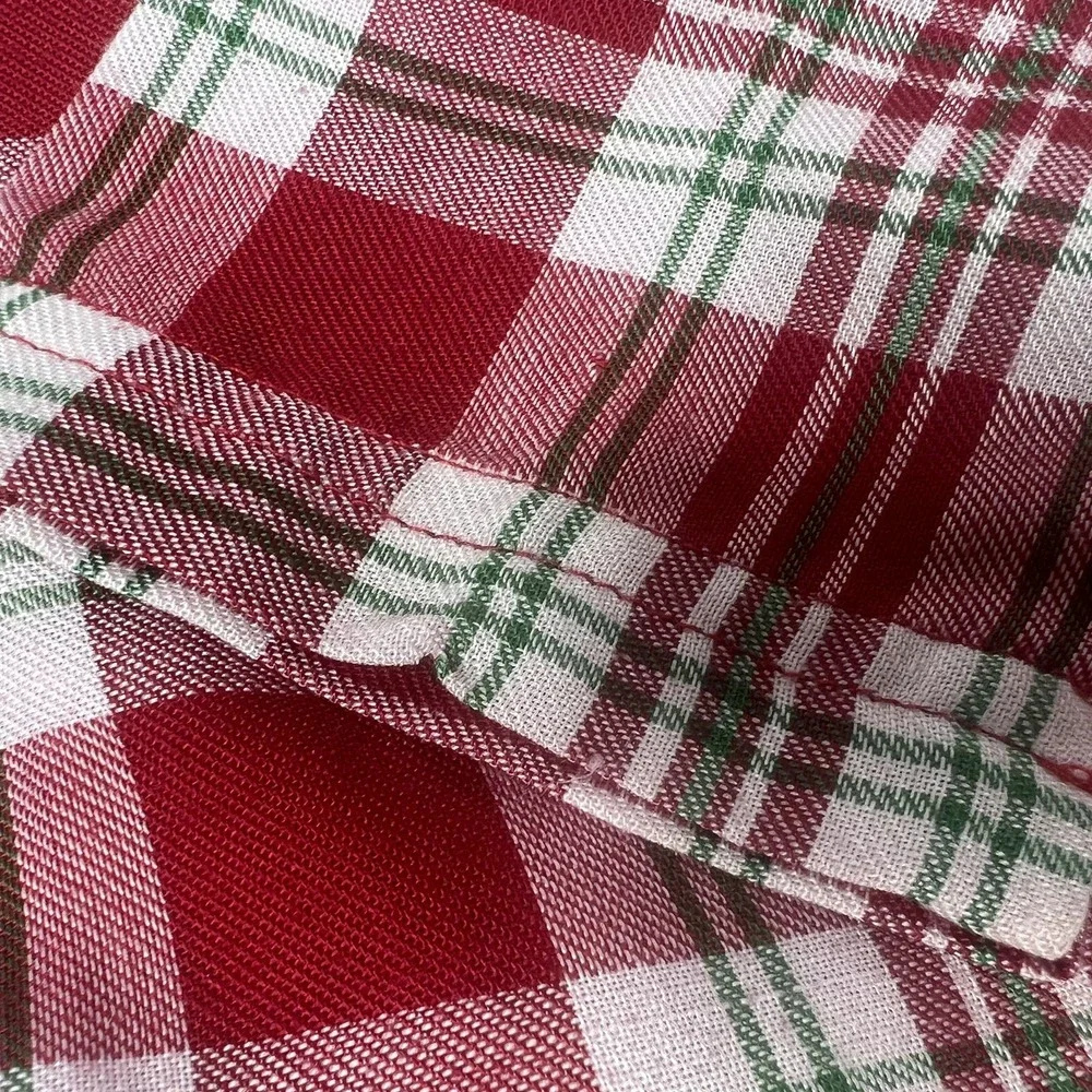 Small 5 6 Gymboree Christmas Plaid Boys Girls Pajama Holiday Matching Red‎ White